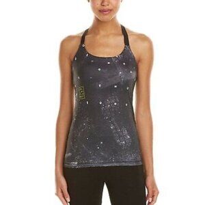 NWT Reebok Crossfit Tank Top M Parallette Shirt Gym Training Galaxy Black